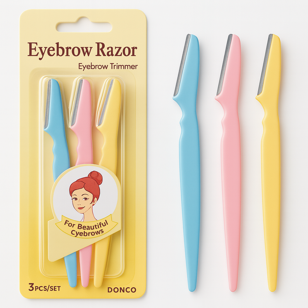 1 SET DE 3 NAVAJAS PARA CEJAS