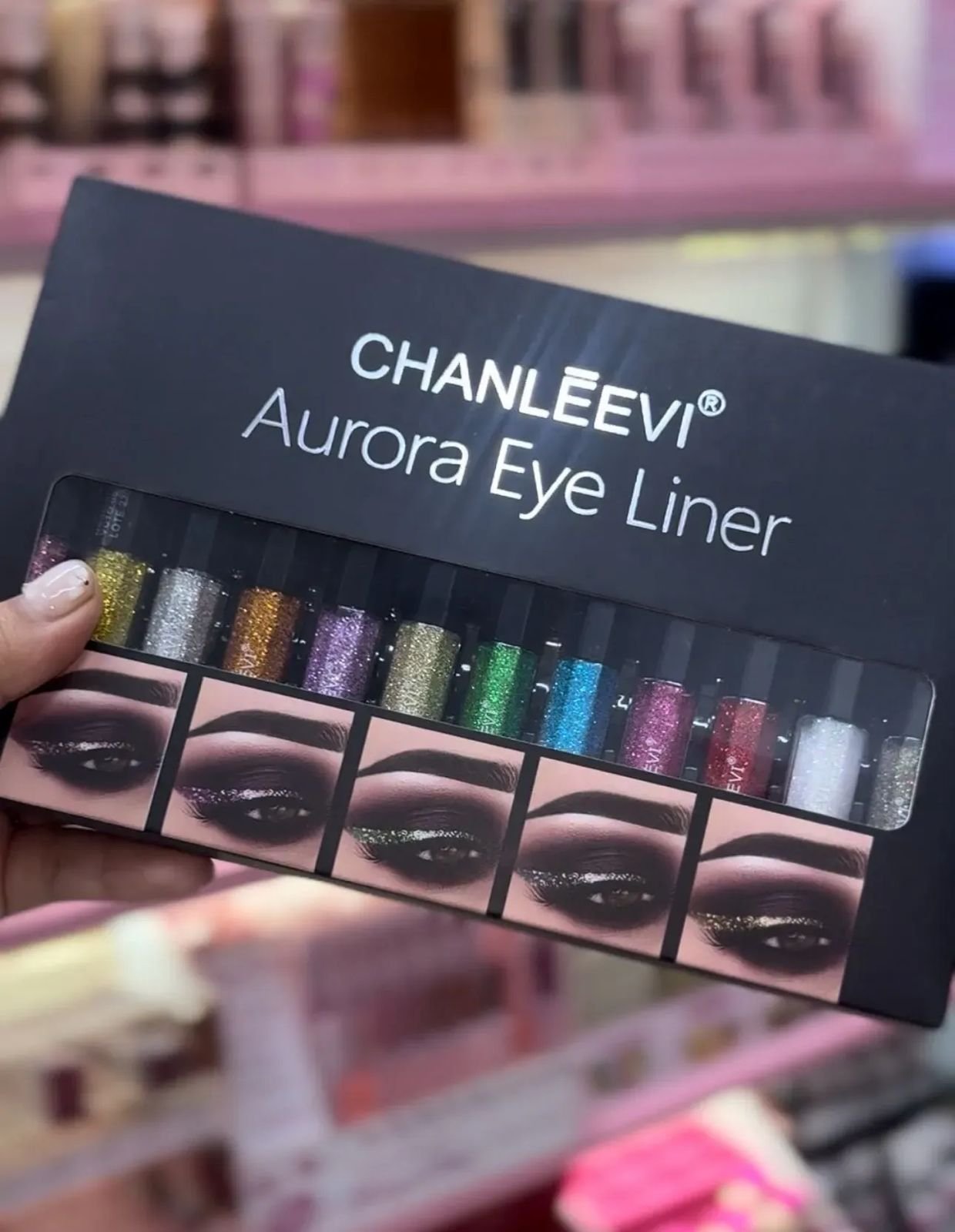 delineador glitter chanleevi