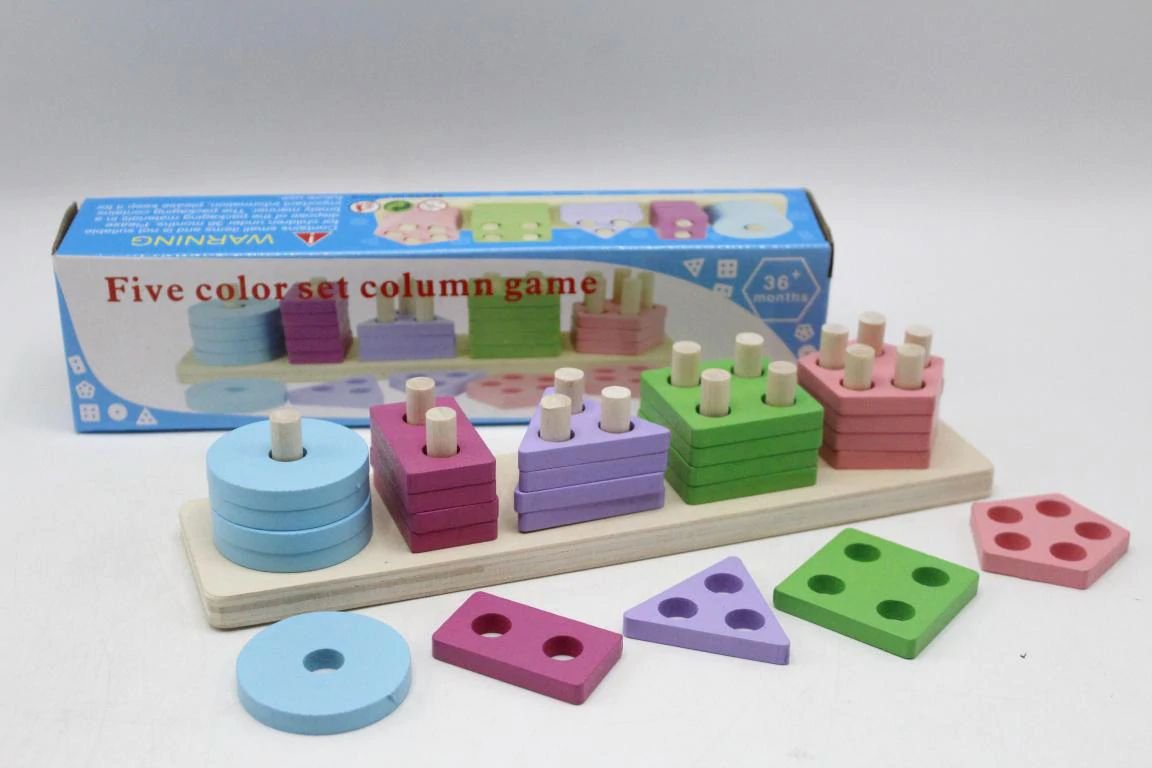 geometric de 5 colores y formas